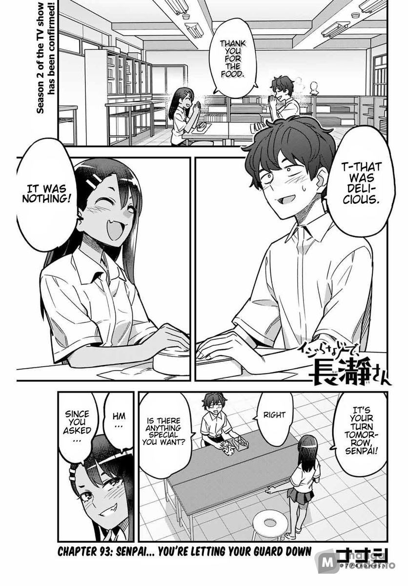 Ijiranaide, Nagatoro-san, Chapter 93 image 01